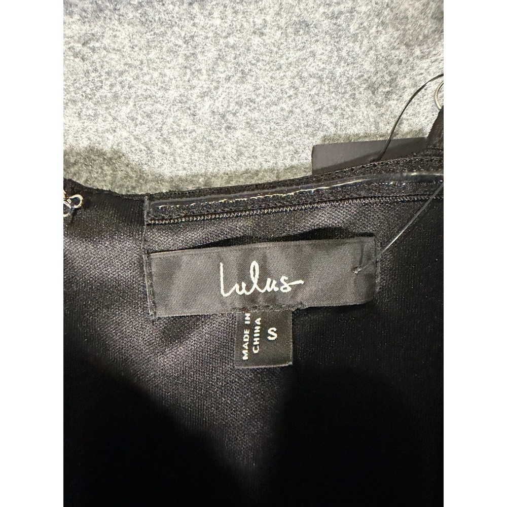 Lulus Dress Women Small Cause for Commotion Black Pleated Bustier Maxi no-slip - Picture 3 of 10
